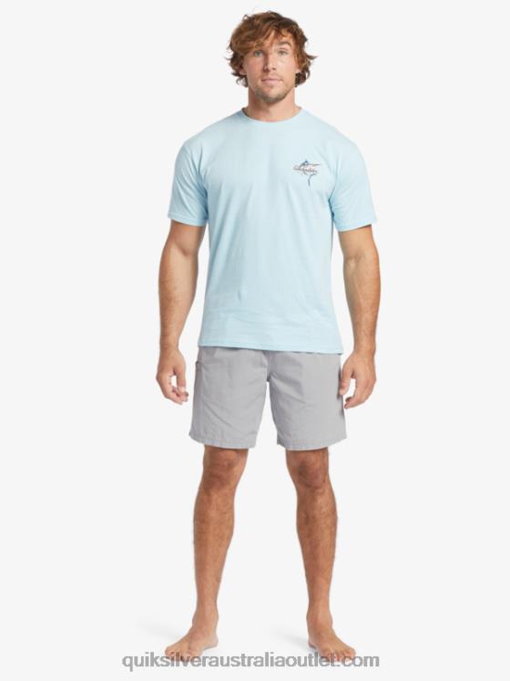 Quiksilver Men Waterman Beauty At Sea T-Shirt H2N4B51 aquatic