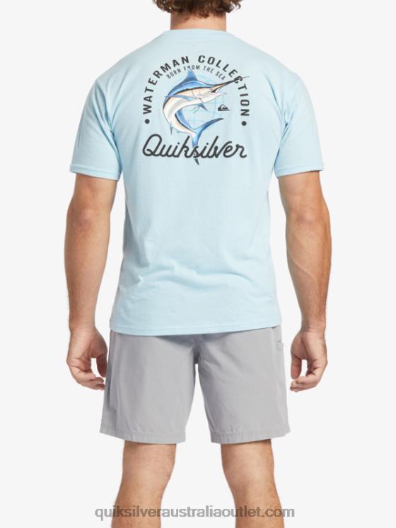 Quiksilver Men Waterman Beauty At Sea T-Shirt H2N4B51 aquatic