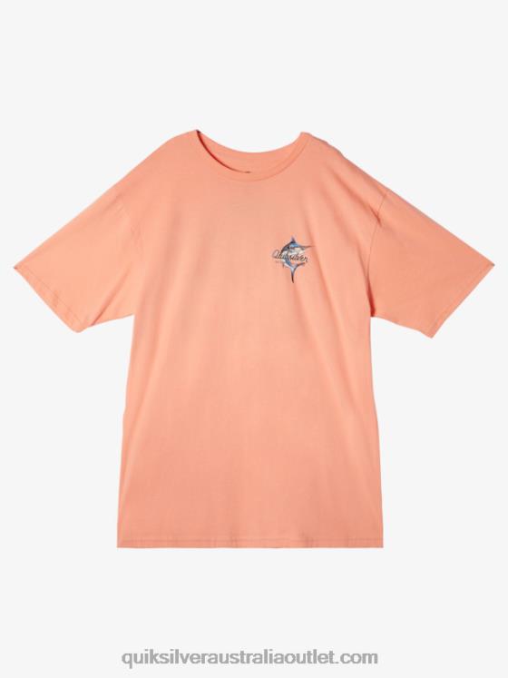 Quiksilver Men Waterman Beauty At Sea T-Shirt H2N4B52 peach pink