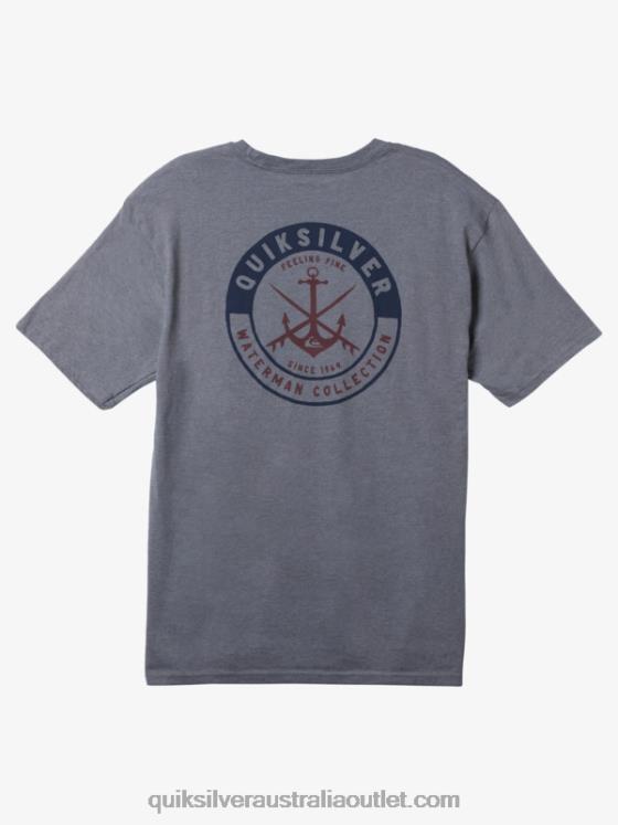 Quiksilver Men Waterman Carefree Sessions T-Shirt H2N4B1483 medium grey heather