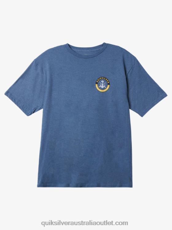 Quiksilver Men Waterman Carefree Sessions T-Shirt H2N4B1484 ensign blue heather