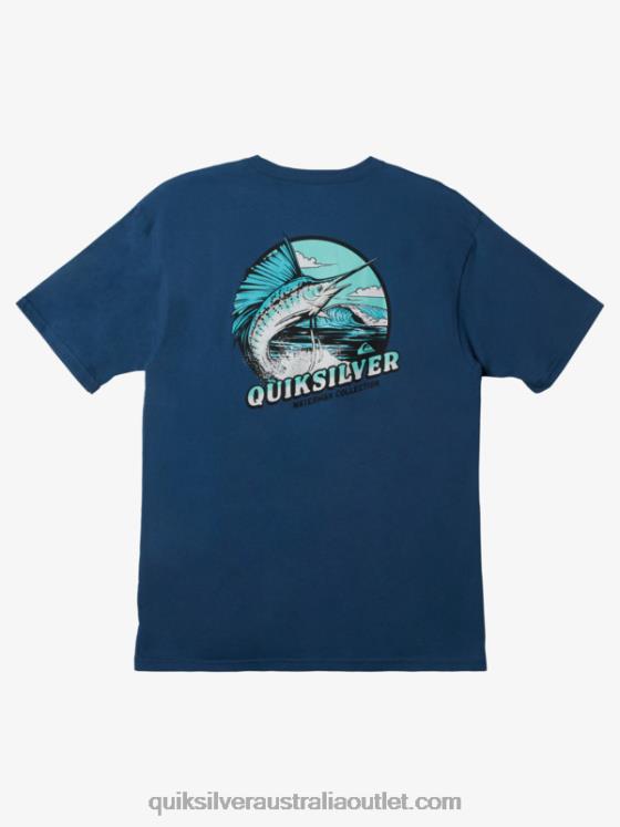 Quiksilver Men Waterman Fins Up T-Shirt H2N4B1046 ensign blue