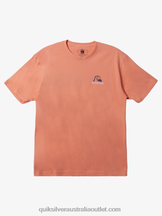 Quiksilver Men Waterman Get Jiggy T-Shirt H2N4B948 peach pink
