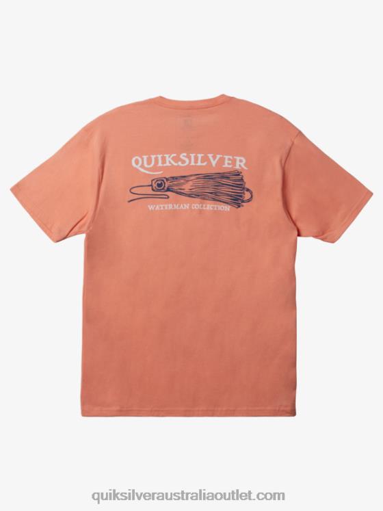 Quiksilver Men Waterman Get Jiggy T-Shirt H2N4B948 peach pink