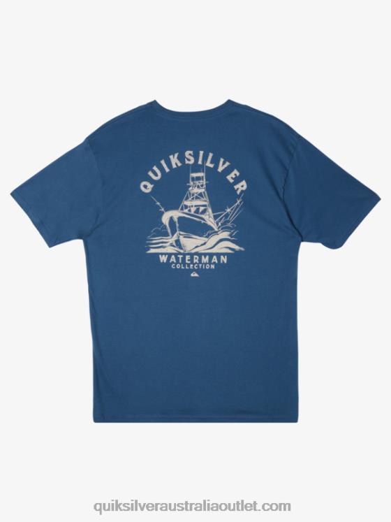 Quiksilver Men Waterman Heading Out T-Shirt H2N4B61 ensign blue