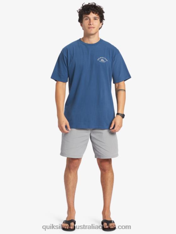 Quiksilver Men Waterman Heading Out T-Shirt H2N4B61 ensign blue