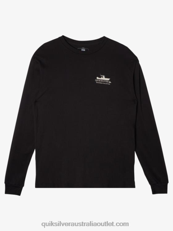 Quiksilver Men Waterman Power Trip Long Sleeve T-Shirt H2N4B62 black