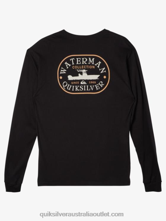 Quiksilver Men Waterman Power Trip Long Sleeve T-Shirt H2N4B62 black