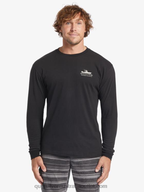Quiksilver Men Waterman Power Trip Long Sleeve T-Shirt H2N4B62 black