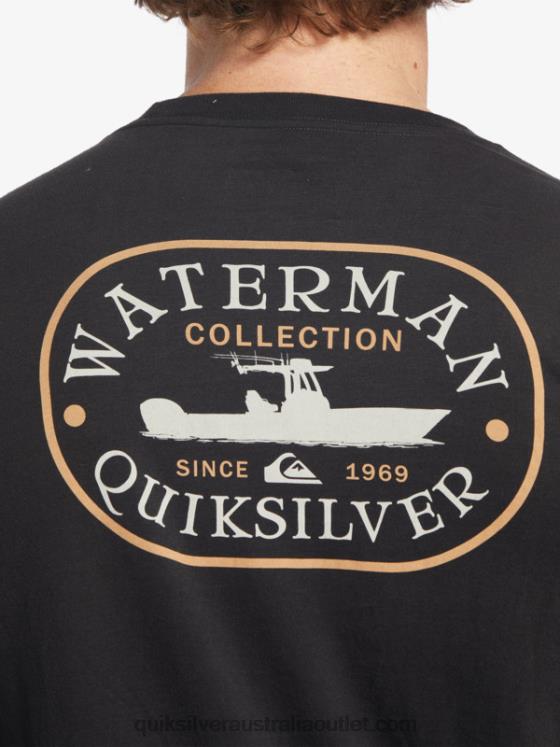 Quiksilver Men Waterman Power Trip Long Sleeve T-Shirt H2N4B62 black