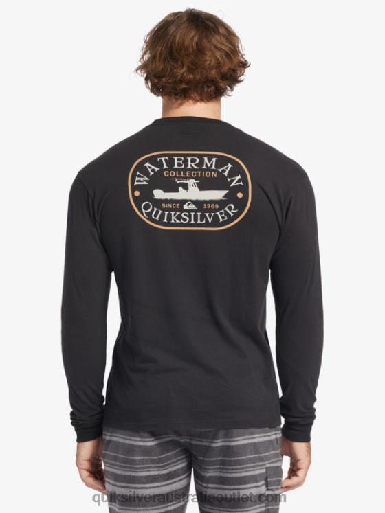 Quiksilver Men Waterman Power Trip Long Sleeve T-Shirt H2N4B62 black