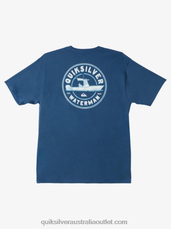 Quiksilver Men Waterman QS Outboarder T-Shirt H2N4B1482 ensign blue