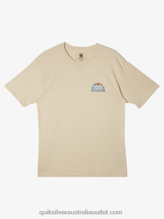 Quiksilver Men Waterman Set View T-Shirt H2N4B38 brown rice