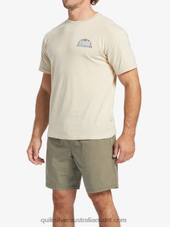 Quiksilver Men Waterman Set View T-Shirt H2N4B38 brown rice