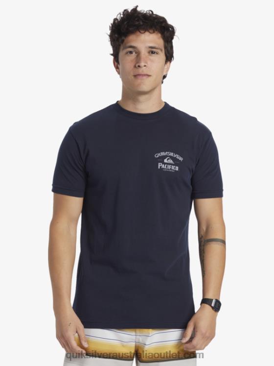 Quiksilver x Pacifico Men Lockup T-Shirt H2N4B1 navy blazer