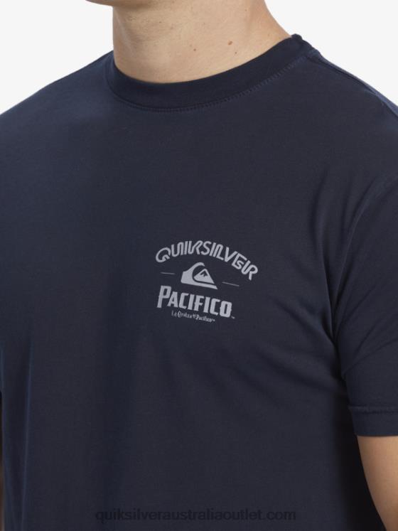 Quiksilver x Pacifico Men Lockup T-Shirt H2N4B1 navy blazer