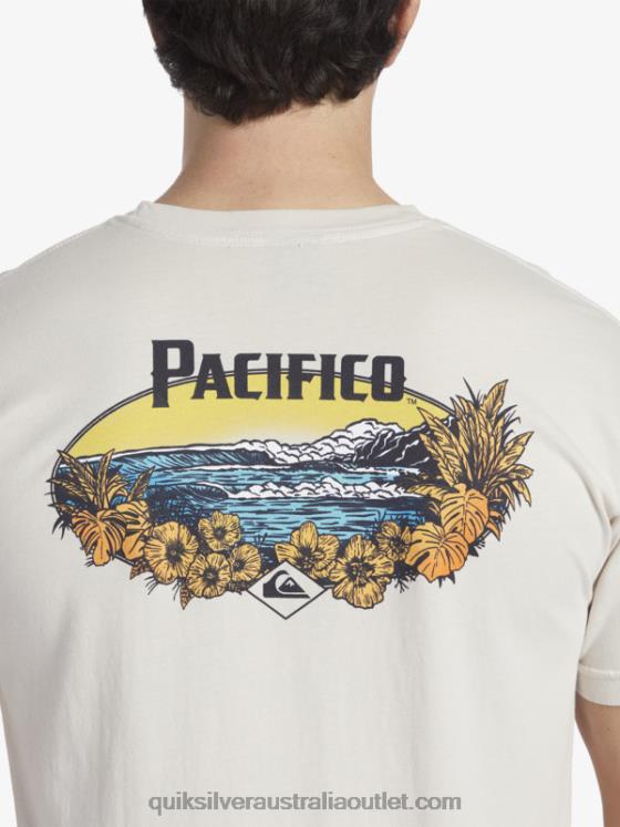 Quiksilver x Pacifico Men Scenic Vibes T-Shirt H2N4B9 stone