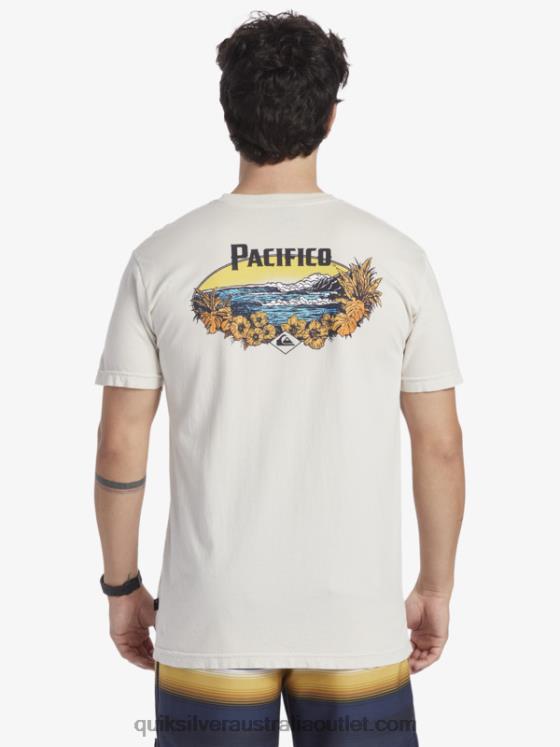 Quiksilver x Pacifico Men Scenic Vibes T-Shirt H2N4B9 stone