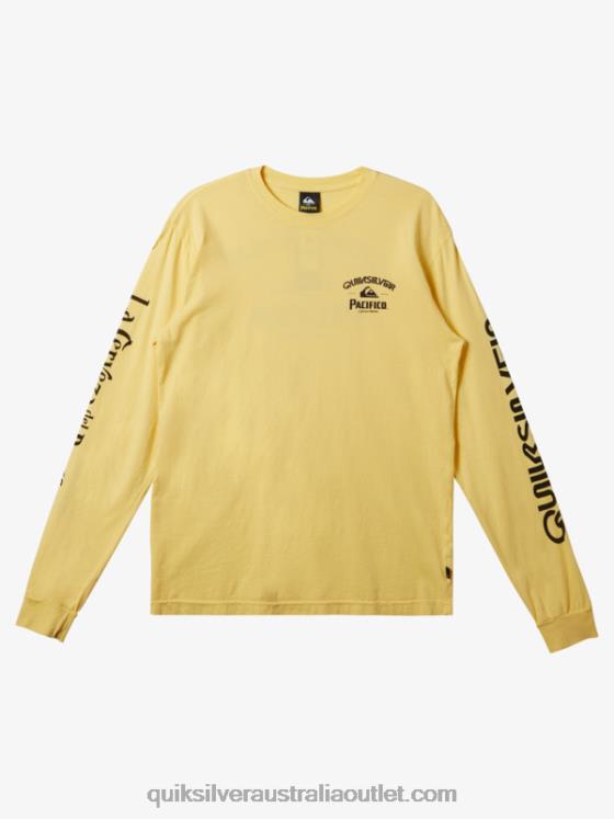 Quiksilver x Pacifico Men Straight Shooter Long Sleeve T-Shirt H2N4B5 gold