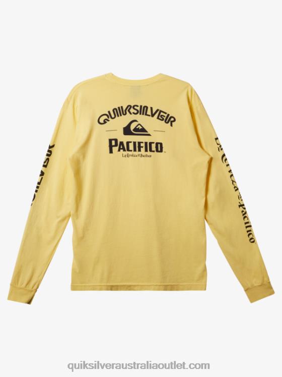 Quiksilver x Pacifico Men Straight Shooter Long Sleeve T-Shirt H2N4B5 gold