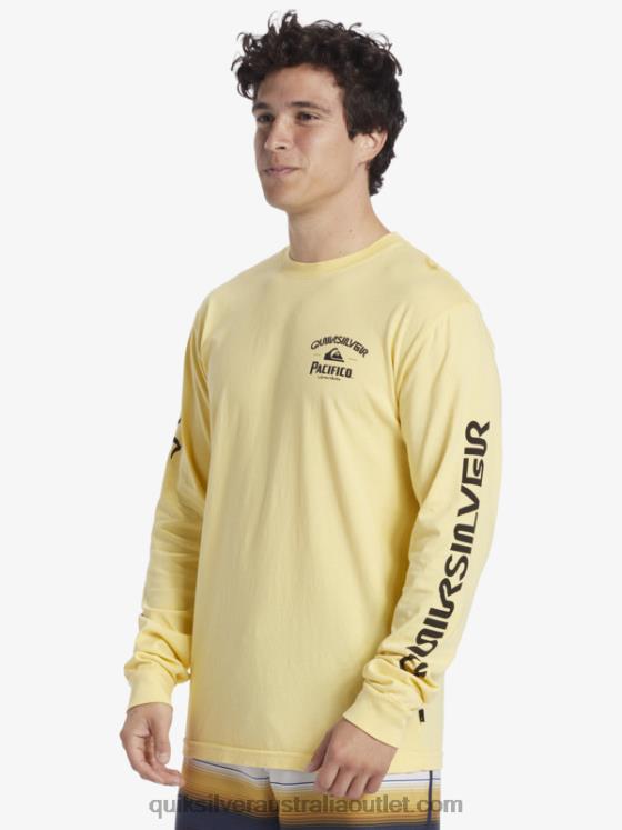 Quiksilver x Pacifico Men Straight Shooter Long Sleeve T-Shirt H2N4B5 gold