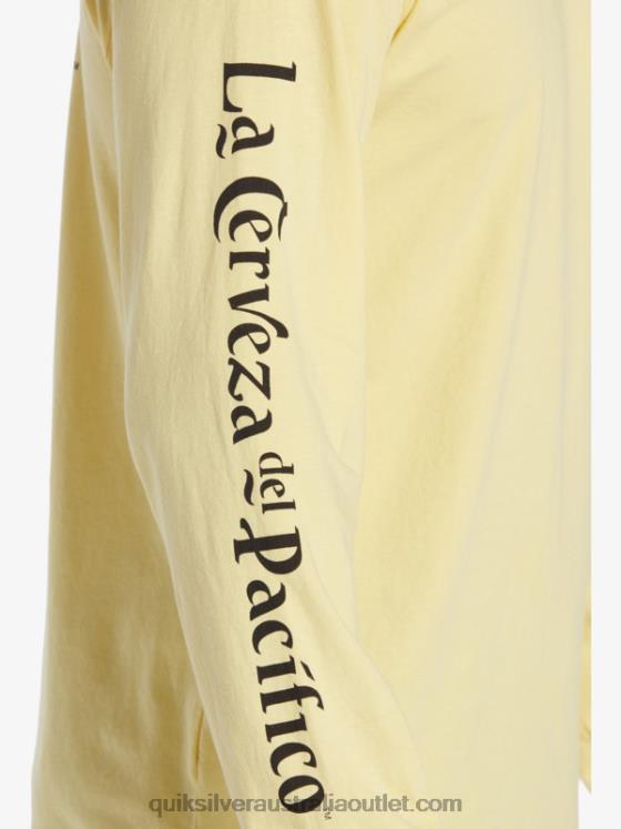 Quiksilver x Pacifico Men Straight Shooter Long Sleeve T-Shirt H2N4B5 gold