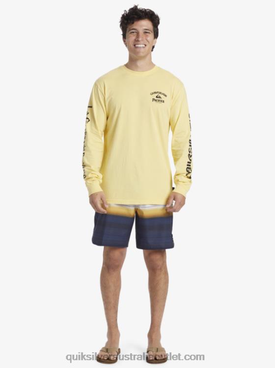 Quiksilver x Pacifico Men Straight Shooter Long Sleeve T-Shirt H2N4B5 gold