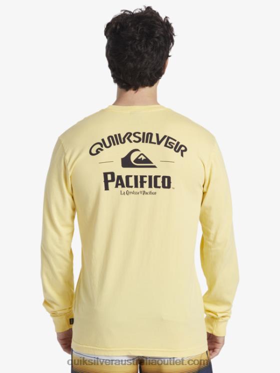 Quiksilver x Pacifico Men Straight Shooter Long Sleeve T-Shirt H2N4B5 gold