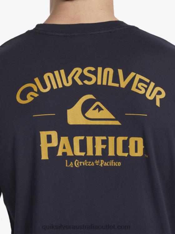 Quiksilver x Pacifico Men Straight Shooter Long Sleeve T-Shirt H2N4B6 navy blazer