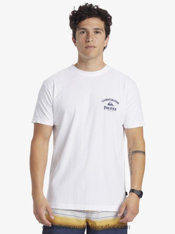 Quiksilver x Pacifico Men Straight Shooter T-Shirt H2N4B7 white