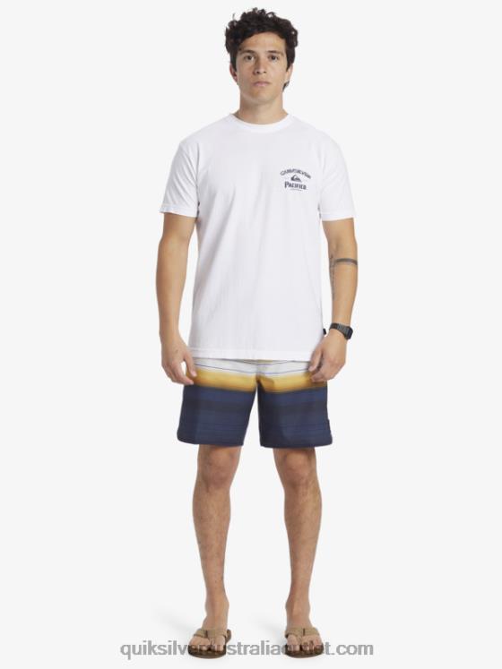 Quiksilver x Pacifico Men Straight Shooter T-Shirt H2N4B7 white