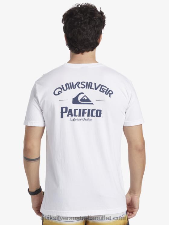 Quiksilver x Pacifico Men Straight Shooter T-Shirt H2N4B7 white