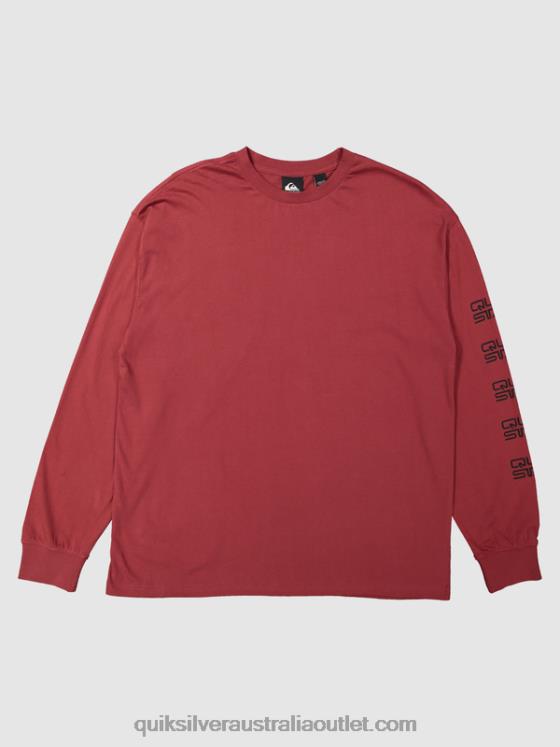 Quiksilver x Stab Men Organic Long Sleeve T-Shirt H2N4B1844 ruby wine