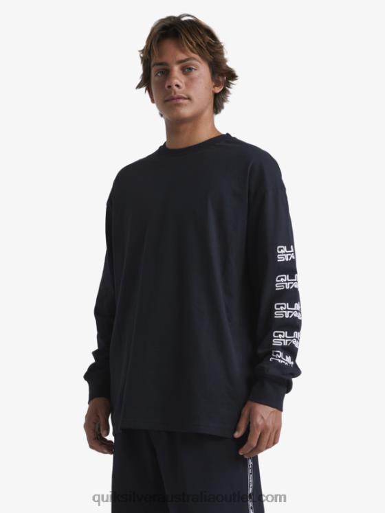 Quiksilver x Stab Men Organic Long Sleeve T-Shirt H2N4B1845 black