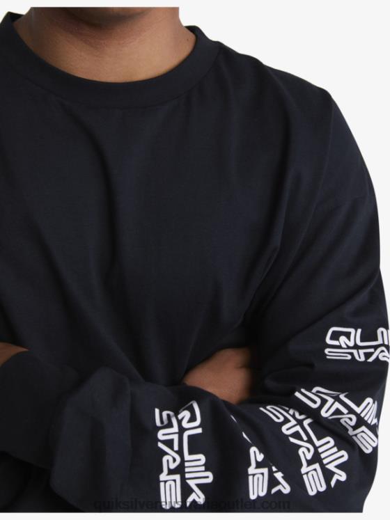 Quiksilver x Stab Men Organic Long Sleeve T-Shirt H2N4B1845 black