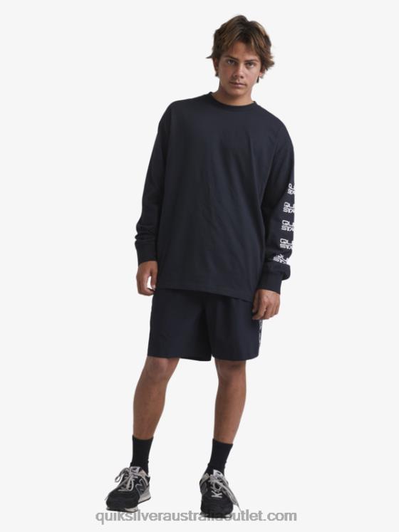 Quiksilver x Stab Men Organic Long Sleeve T-Shirt H2N4B1845 black
