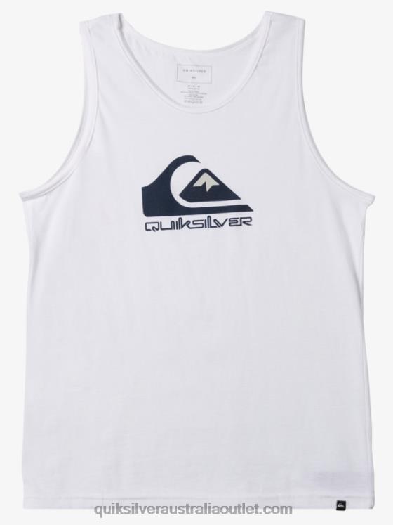 Quiksilver Men Big Logo Tank H2N4B263 white