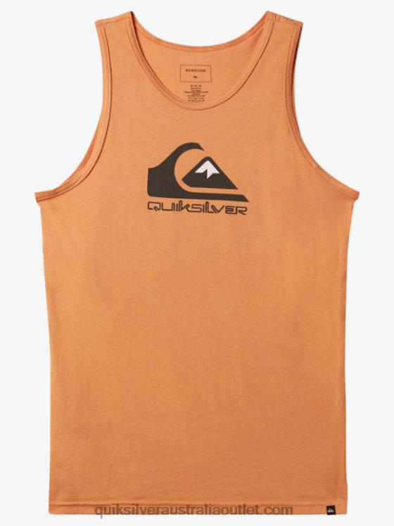 Quiksilver Men Big Logo Tank H2N4B266 copper tan