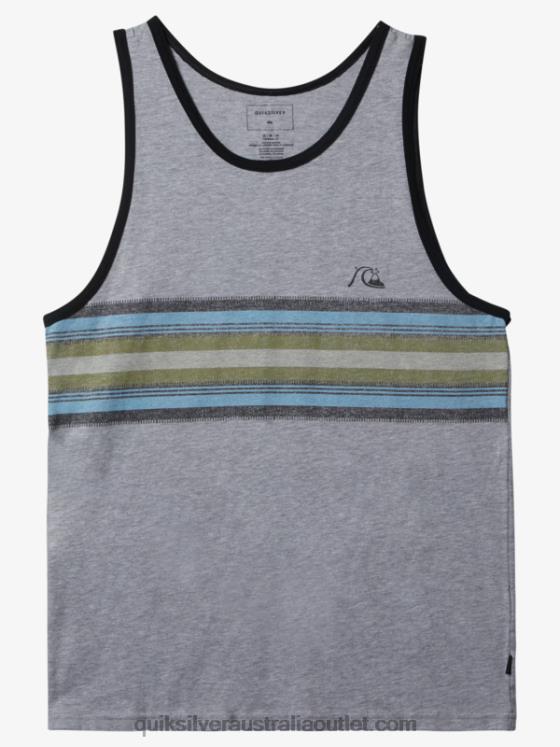 Quiksilver Men Everyday Stripe Tank H2N4B704 athletic heather