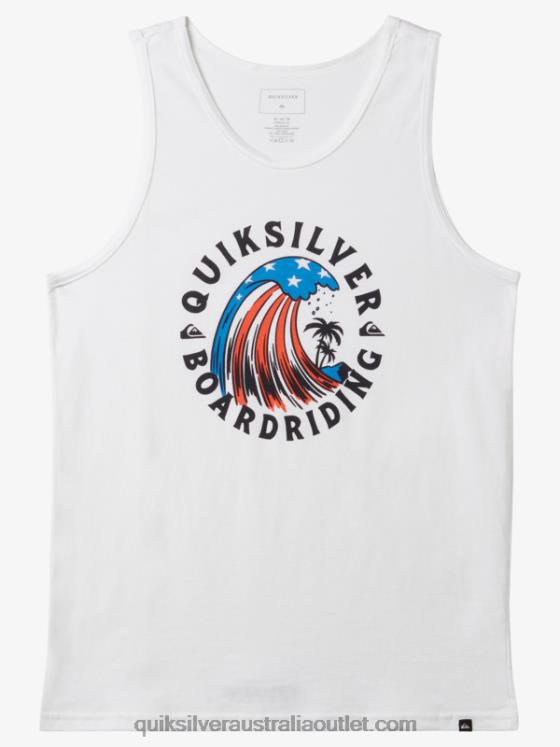 Quiksilver Men Home Of The Wave Tank H2N4B154 white