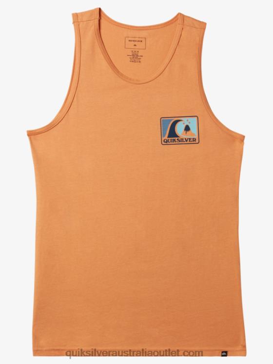 Quiksilver Men Mellow Bubble Tank H2N4B167 copper tan