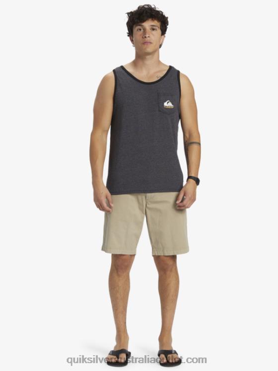 Quiksilver Men Omni Pocket Tank T-shirt H2N4B555 charcoal heather