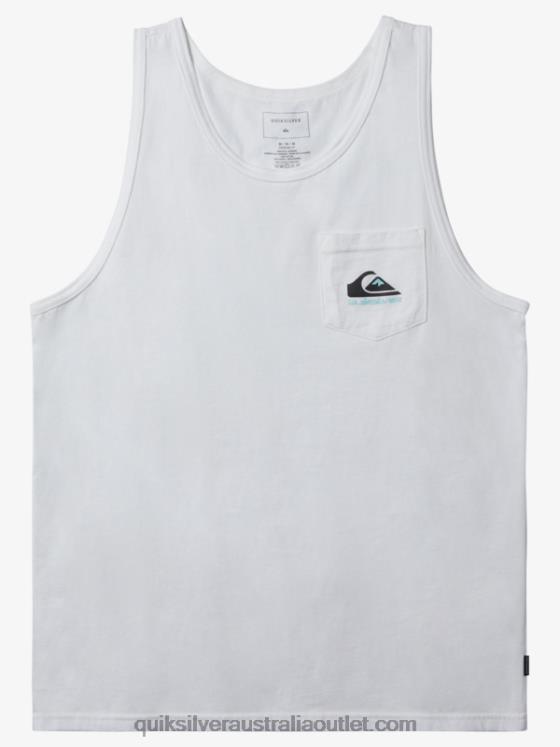 Quiksilver Men Omni Pocket Tank T-shirt H2N4B557 white
