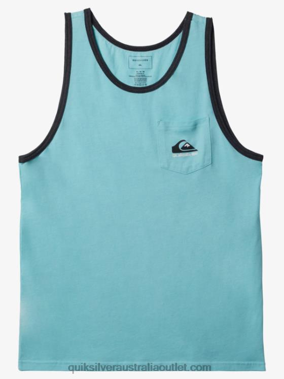 Quiksilver Men Omni Pocket Tank T-shirt H2N4B558 angel blue heather