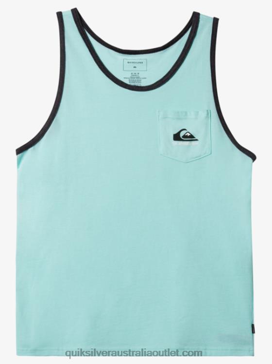 Quiksilver Men Omni Pocket Tank T-shirt H2N4B559 beach glass heather