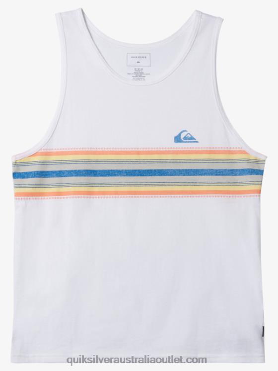 Quiksilver Men Streamline Tank T-shirt H2N4B1338 white