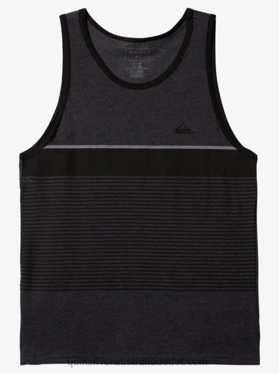 Quiksilver Men Tijuana Stripe Tank H2N4B453 charcoal heather