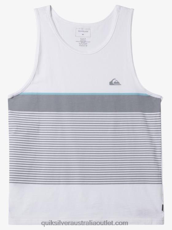 Quiksilver Men Tijuana Stripe Tank H2N4B456 white