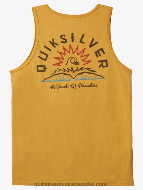 Quiksilver Men Water Tales Tanks T-shirt H2N4B1363 bright gold