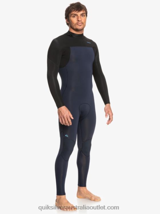 Quiksilver Men 3/2 Everyday Sessions Back-Zip Wetsuit H2N4B927 dark navy/black